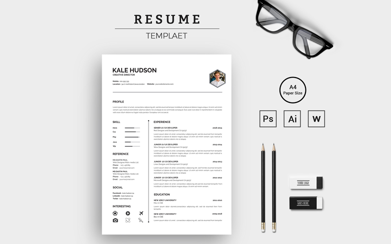 Template #103819 Cover Letter Webdesign Template - Logo template Preview