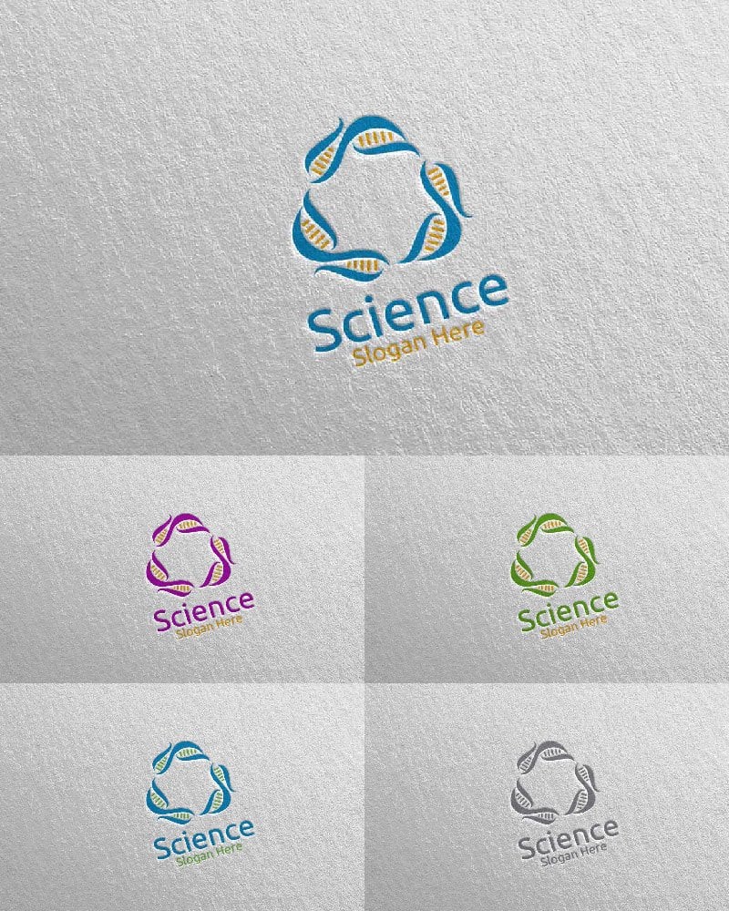 Kit Graphique #103889 Microbiologie Dna Divers Modles Web - Logo template Preview