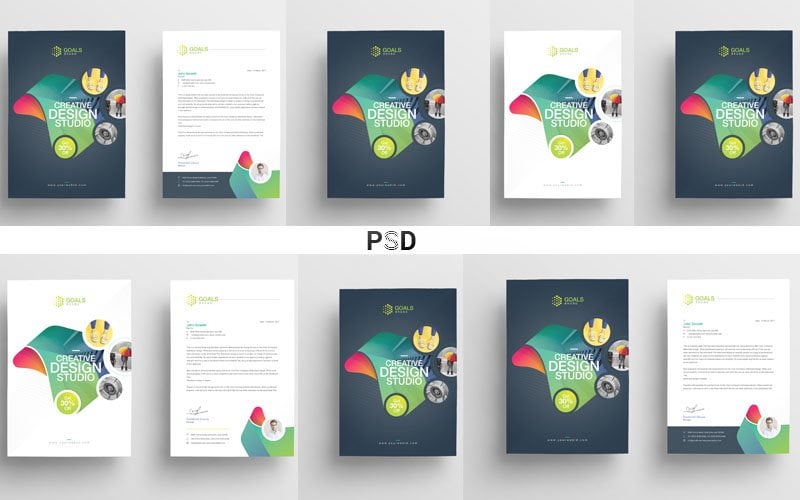 Kit Graphique #103937 Letterhead A4 Divers Modles Web - Logo template Preview