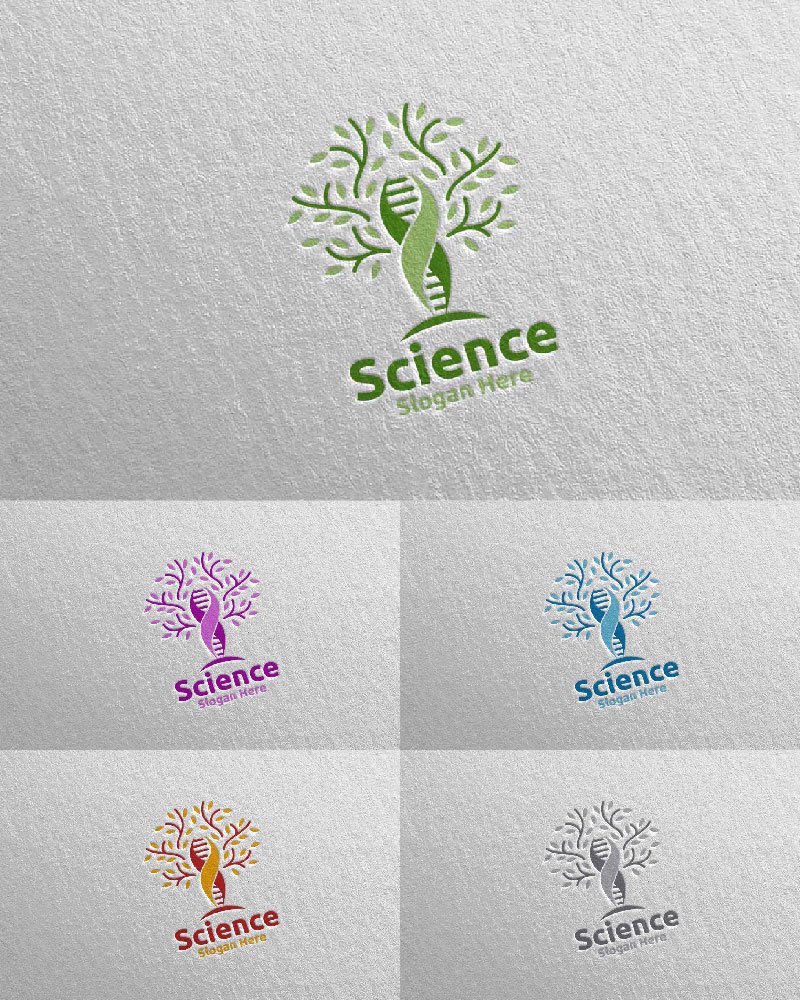 Kit Graphique #103956 Microbiologie Dna Divers Modles Web - Logo template Preview