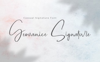 Geovanice - Casual Signature Font
