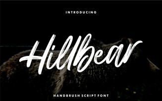 Hillbear - Handbrush Cursive Font