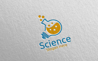 Science and Research Lab Design Concept Logo Template