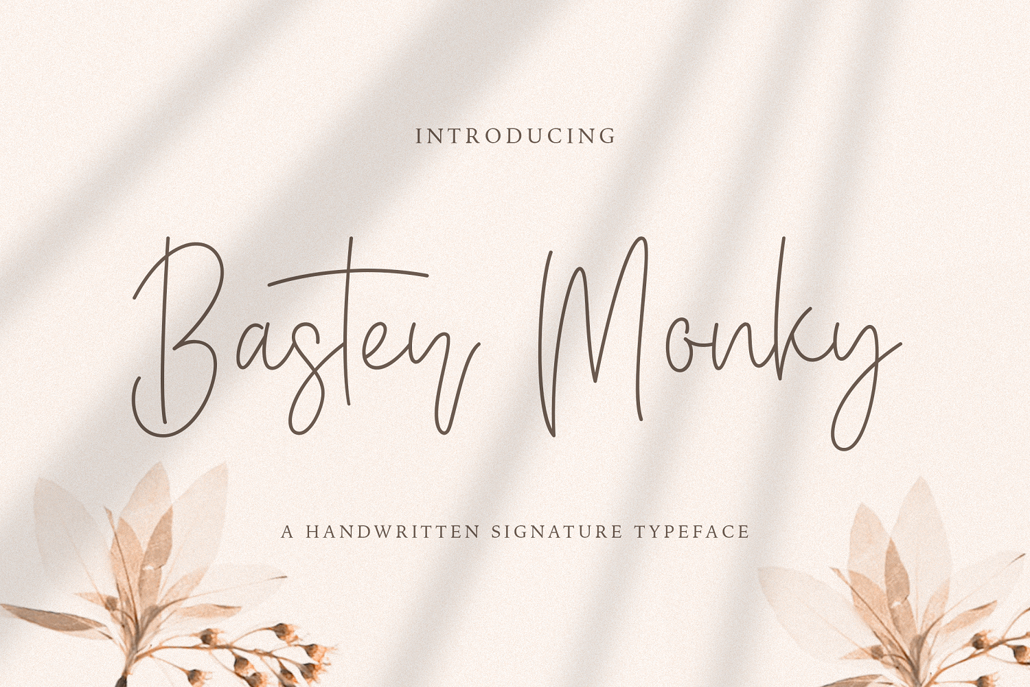 Baster Monky - Monoline Cursive Font