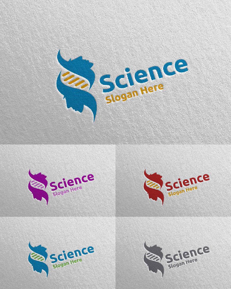 Kit Graphique #104091 Microbiologie Dna Divers Modles Web - Logo template Preview