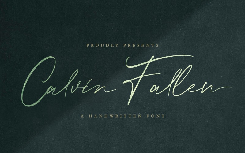 Calvin Fallen - Handwritten Signature Font