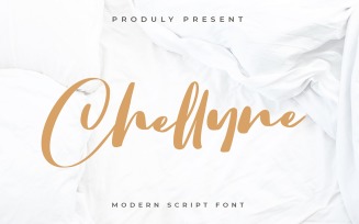 Chellyne - Modern Cursive Font