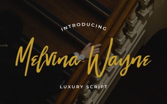 Melvina Wayne - Luxury Cursive Font