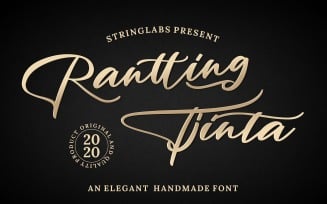 Rantting Tjinta - Stylish Cursive Font