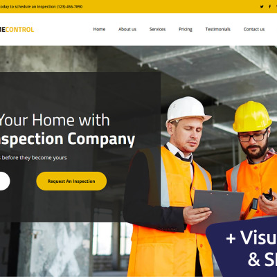 Responzivní Šablona mikrostránek "Home Inspector" #104007
