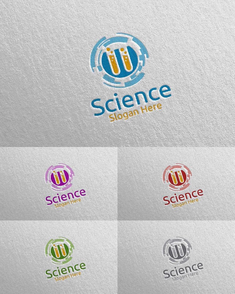 Kit Graphique #104135 Microbiologie Dna Divers Modles Web - Logo template Preview