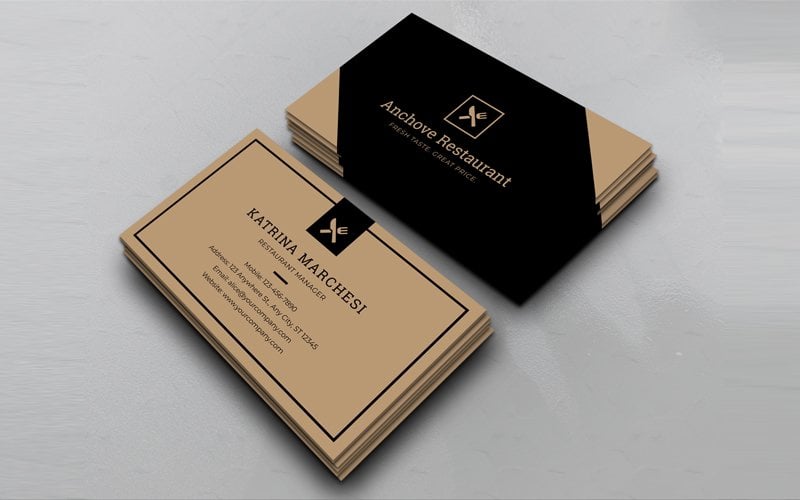 Template #104196 Business Card Webdesign Template - Logo template Preview