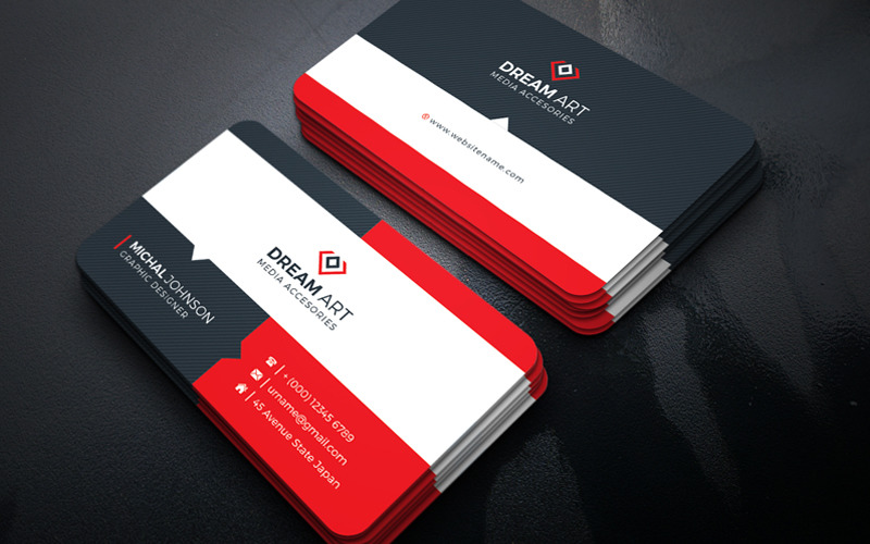 Modern Art Business Card - Corporate Identity Template