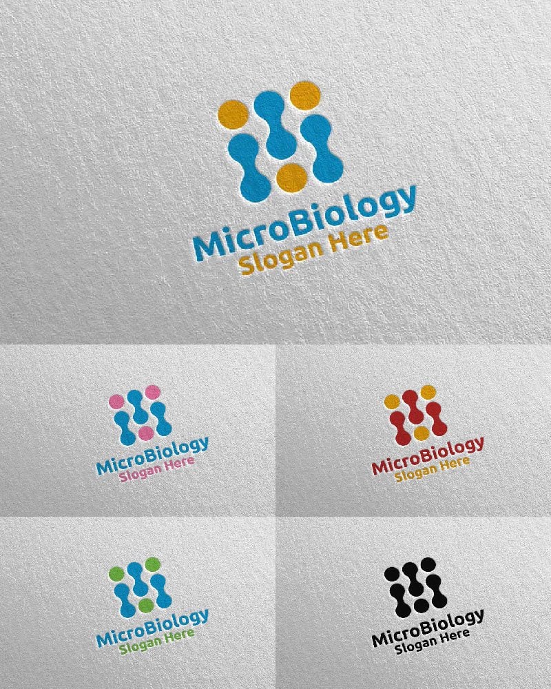 Kit Graphique #104223 Microbiology Dna Divers Modles Web - Logo template Preview