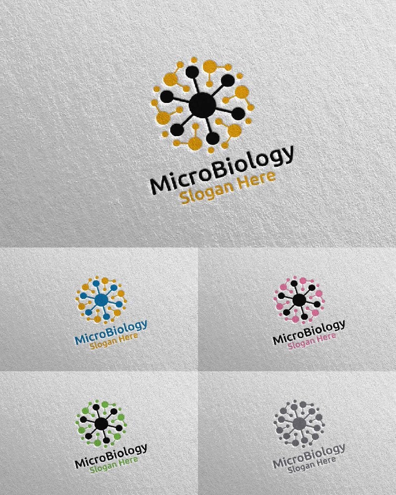 Kit Graphique #104228 Microbiologie Dna Divers Modles Web - Logo template Preview