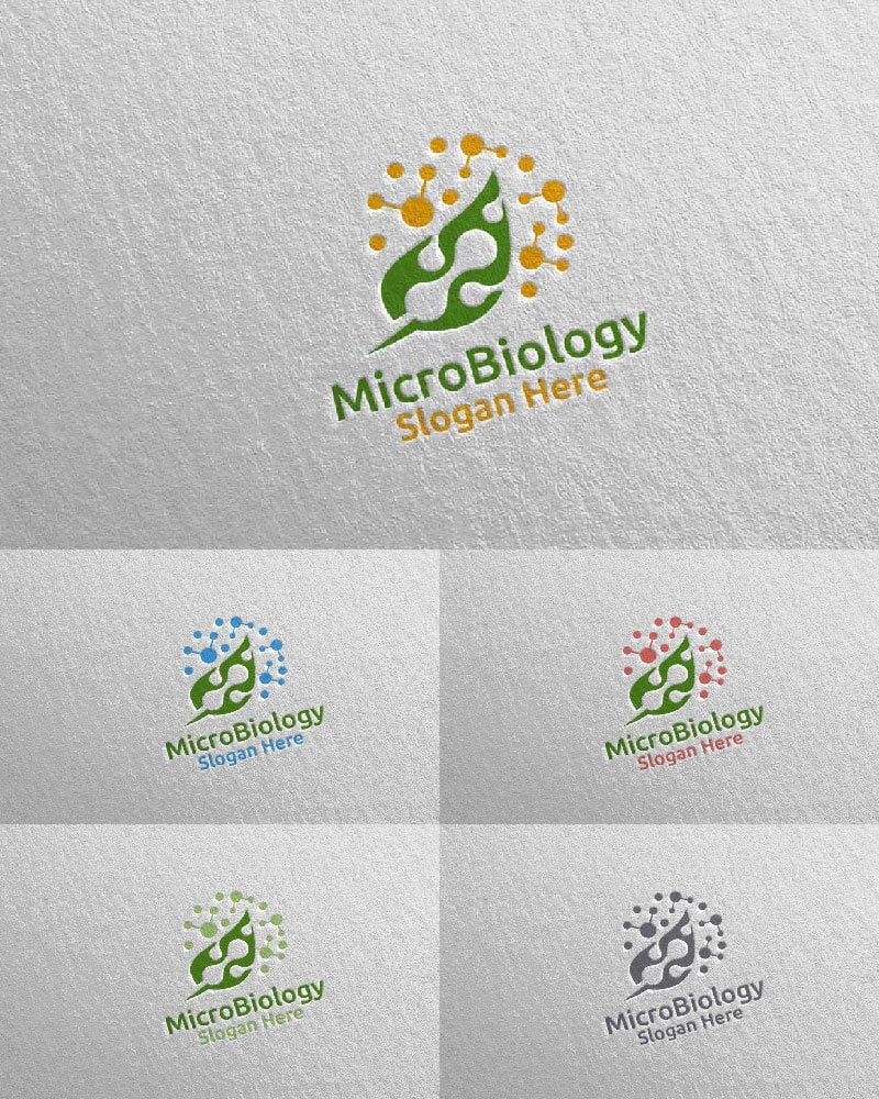 Kit Graphique #104229 Microbiologie Dna Divers Modles Web - Logo template Preview