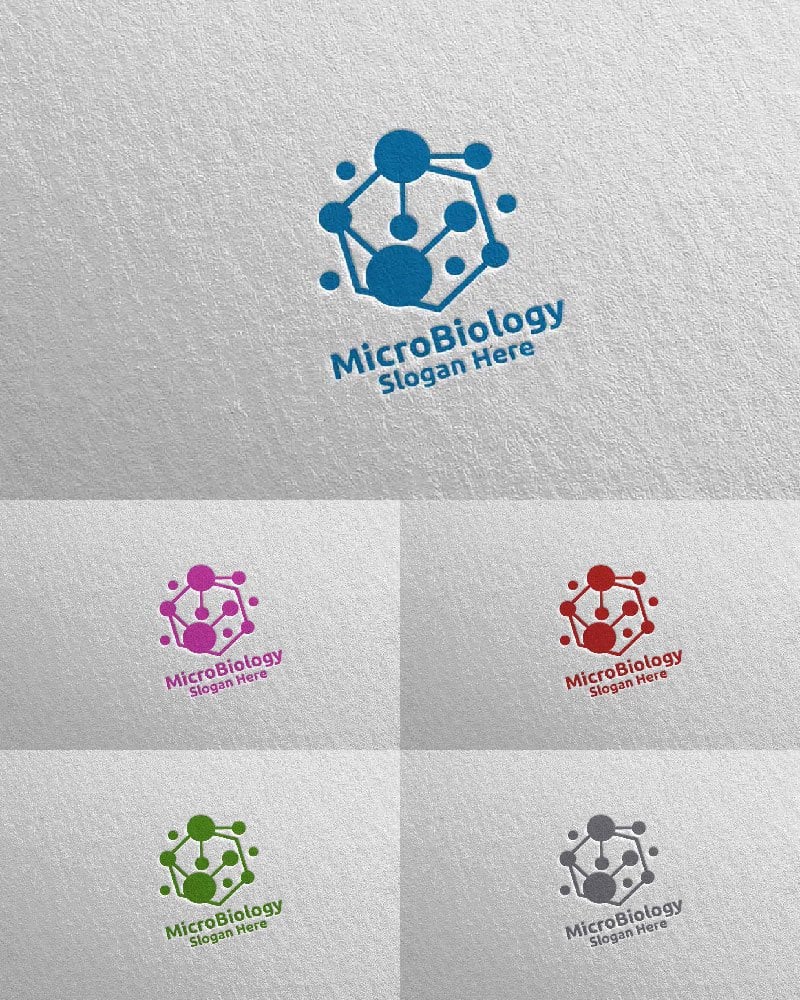 Kit Graphique #104235 Microbiology Dna Divers Modles Web - Logo template Preview