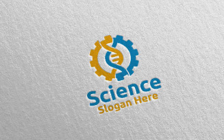 Chemical Science and Research Lab Design Concept Logo Template