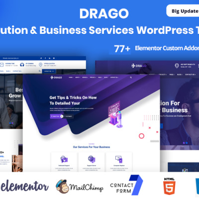 Drago-IT Solution & Business Services WordPress Theme WordPress Theme #104270