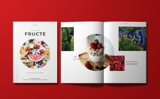 Fruit Photography Magazine Template