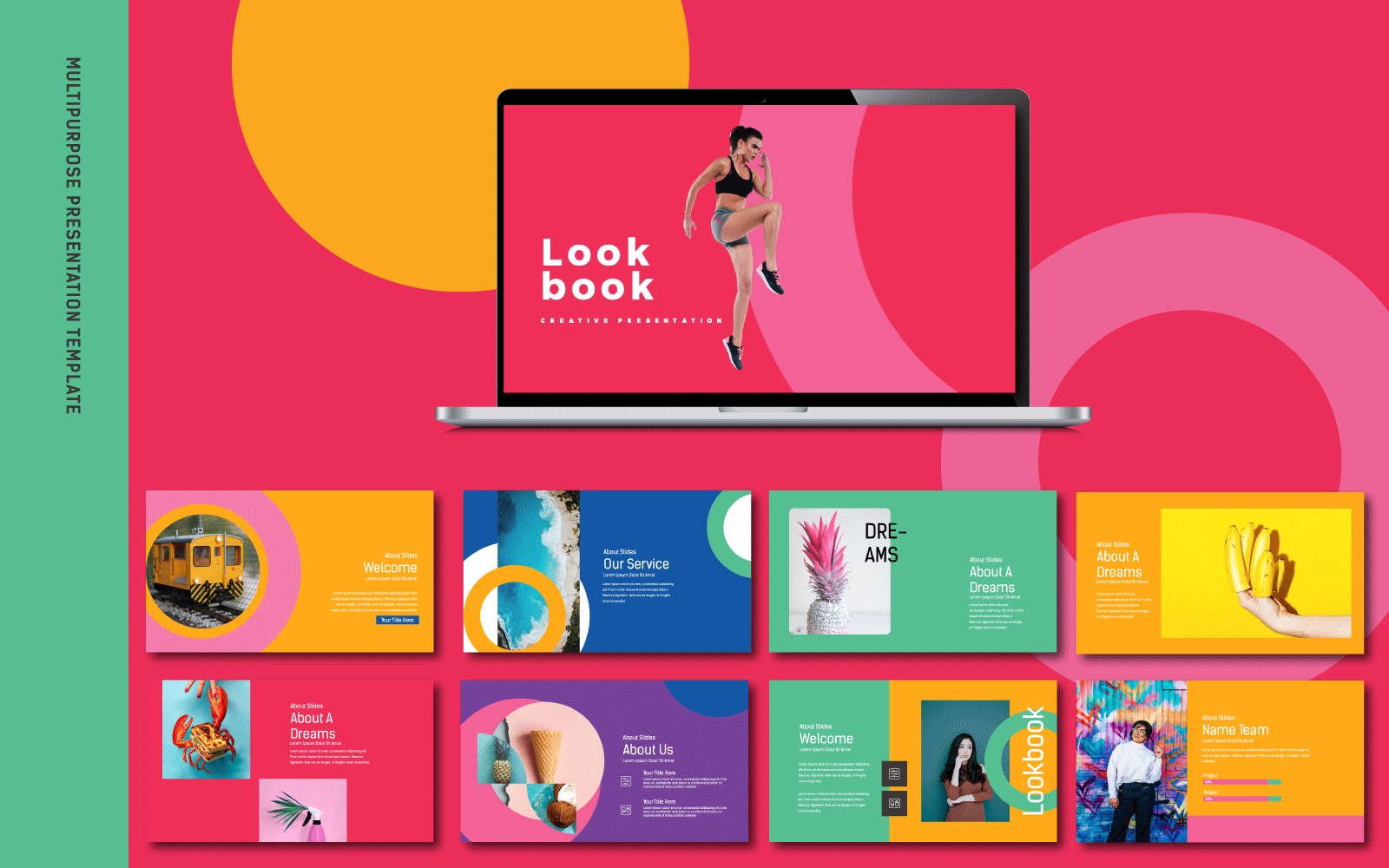 LookBook Pastel шаблон PowerPoint