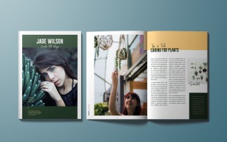 Plant Portfolio Magazine Template