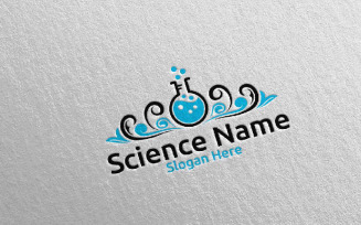 Royal Science and Research Lab Design Concept Logo Template