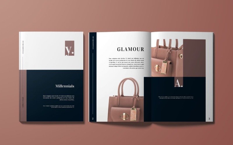 Glamour Bags Magazine Template