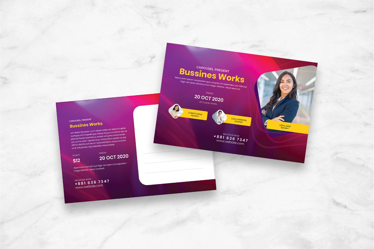 Template #104422 Card Paper Webdesign Template - Logo template Preview