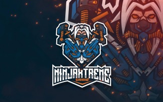 Ninja Extreme Esport Logo Template