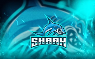 Shark Esport Logo Template