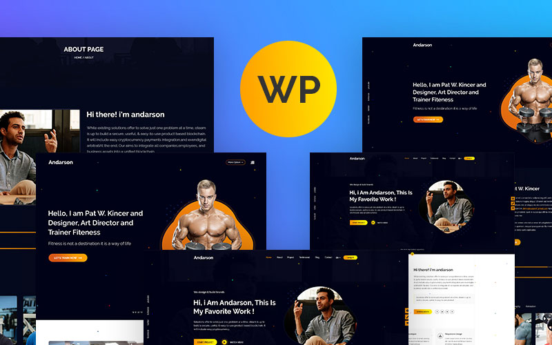 Tema De WordPress "Andarson - Personal" #104454
