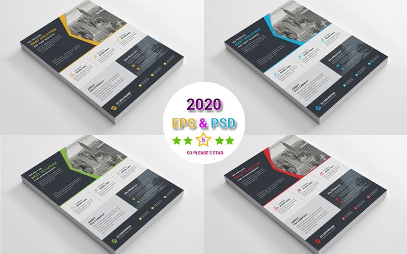 Template #104520 Flyer Corporate Webdesign Template - Logo template Preview