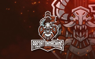 Predator Machine Esport Logo Template