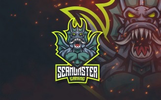 Sea Monster Esport Logo Template