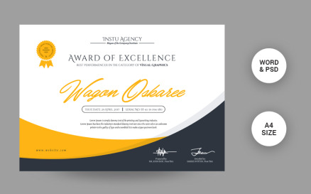 Modern Certificate Template