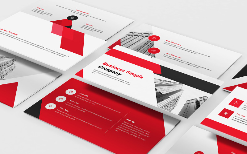 Business Simple Company PowerPoint template PowerPoint Template
