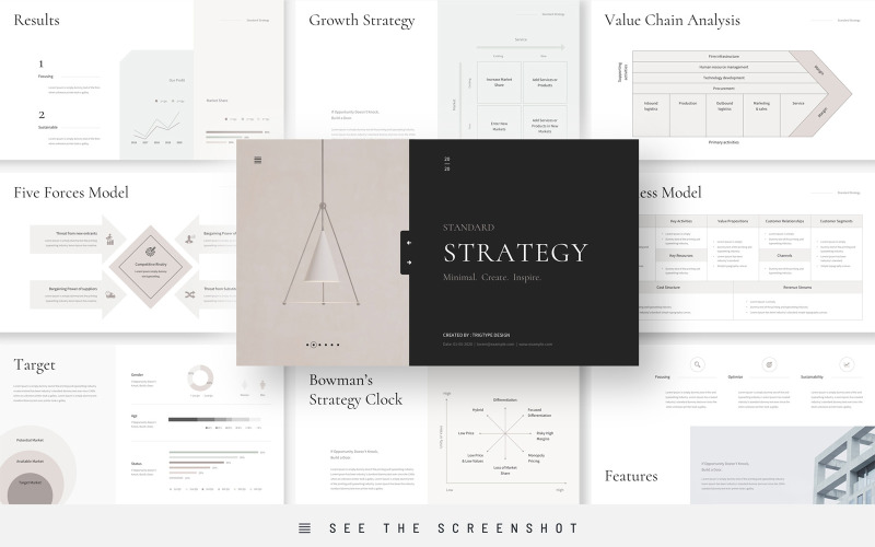 Business Strategy Presentation PowerPoint template PowerPoint Template