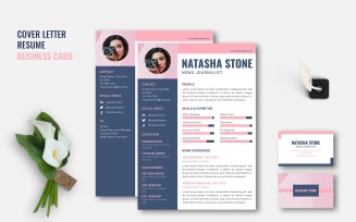 Natasha - Business CV Set Resume Template