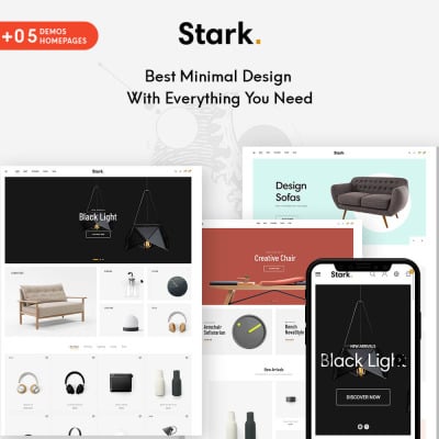 Template Shopify #104695 "Stark - Furniture & Home Decor" #104695