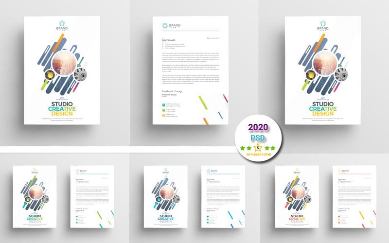 Kit Graphique #104781 Letterhead A4 Divers Modles Web - Logo template Preview