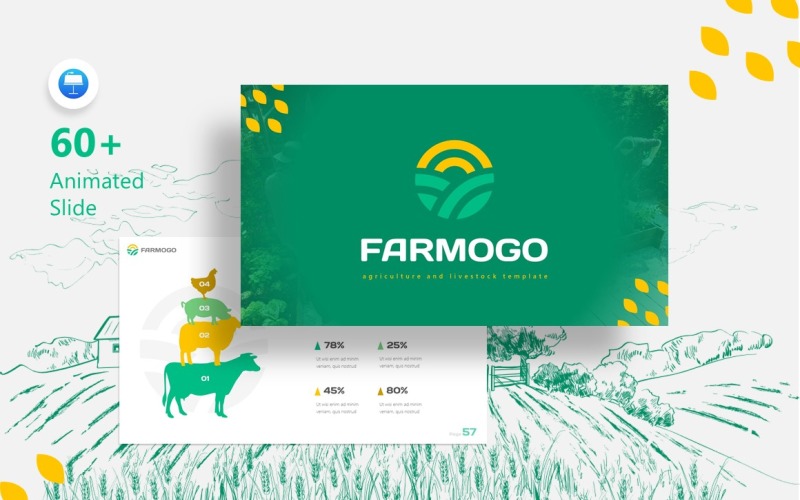 Farmogo Agriculture Fully Animated - Keynote template Keynote Template