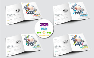 Multi Color Presentation Folder - Corporate Identity Template