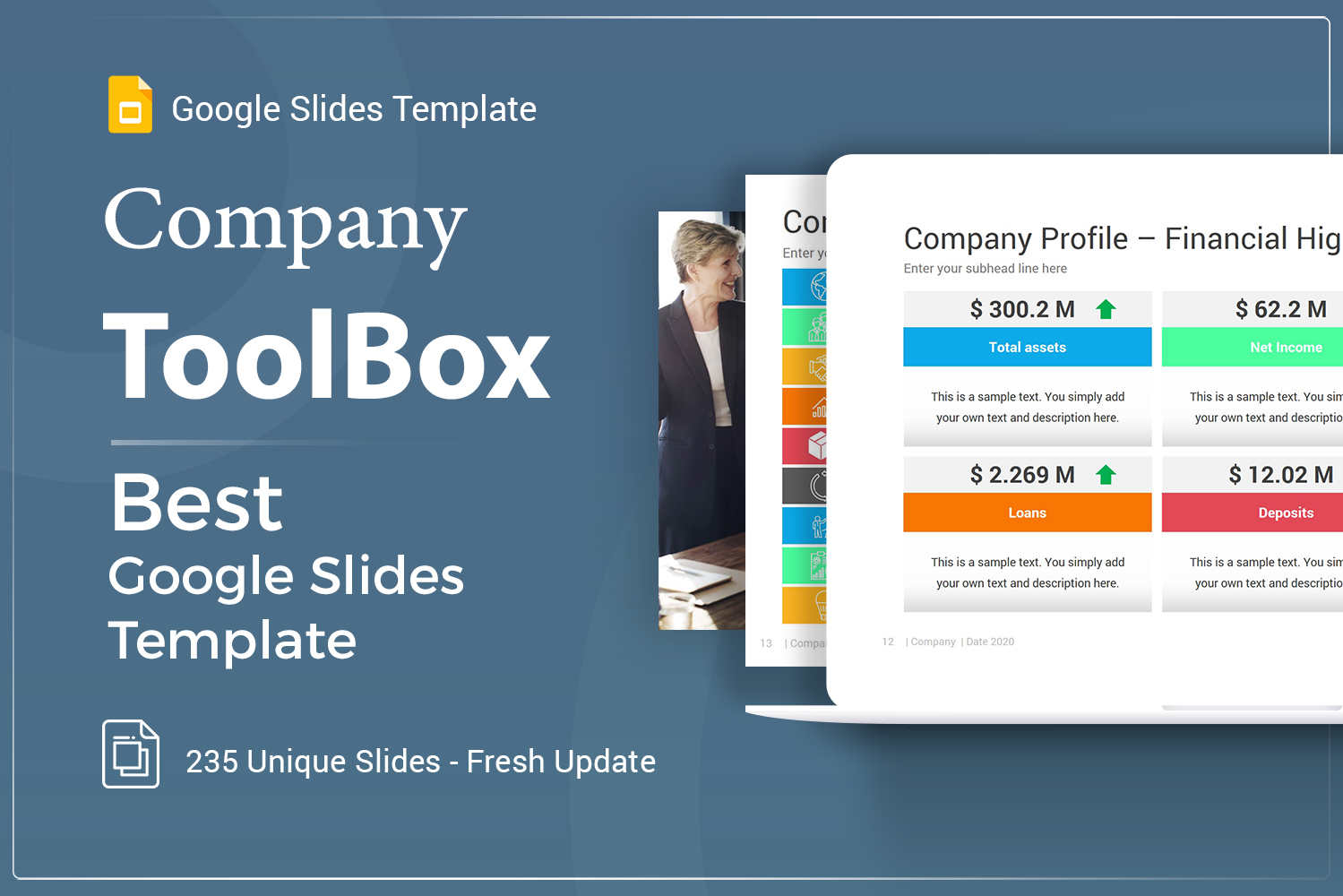 Premium Company Toolbox Template Google Slides #104724