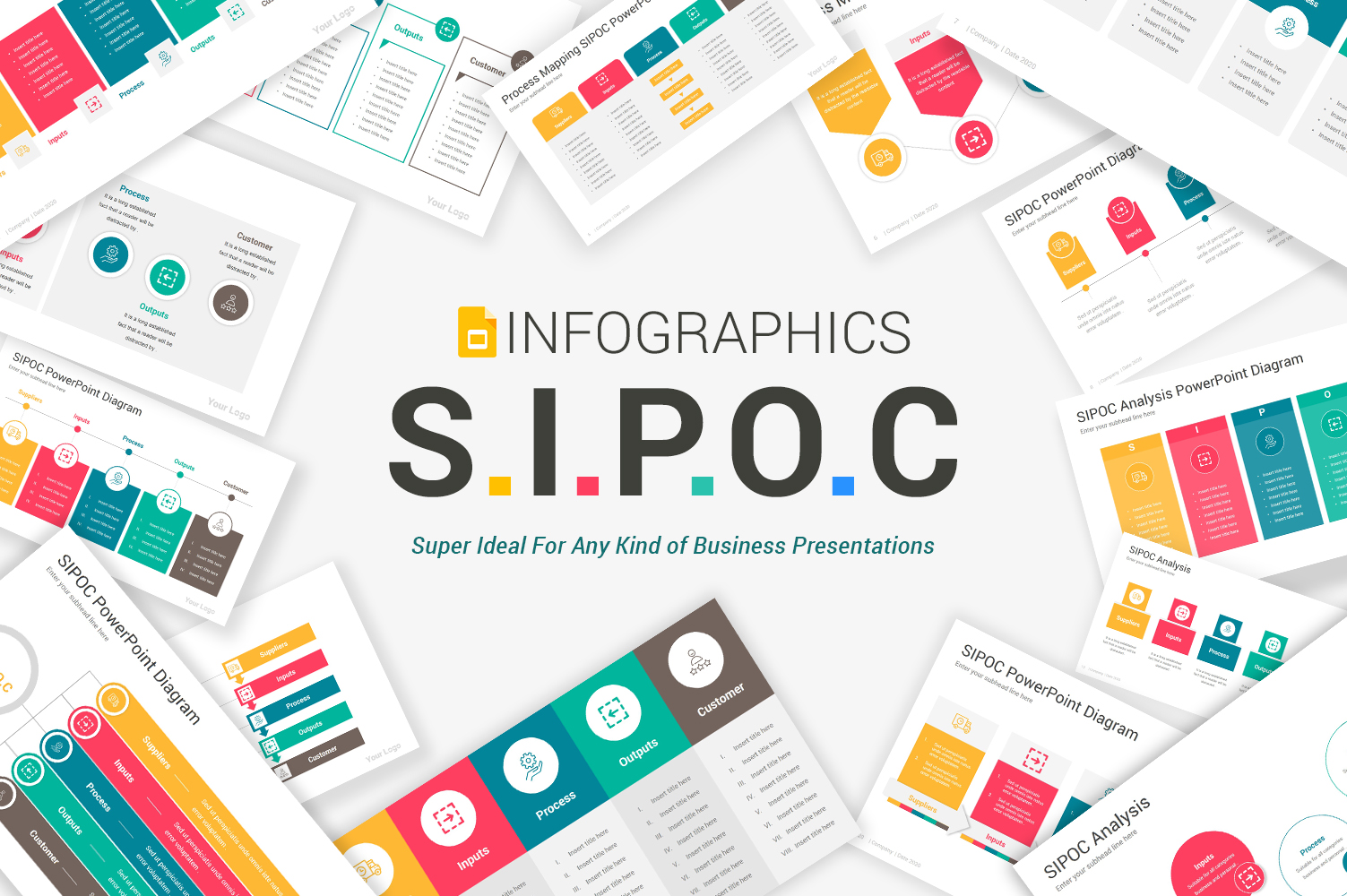 Premium SIPOC Pack Google Slides #104715
