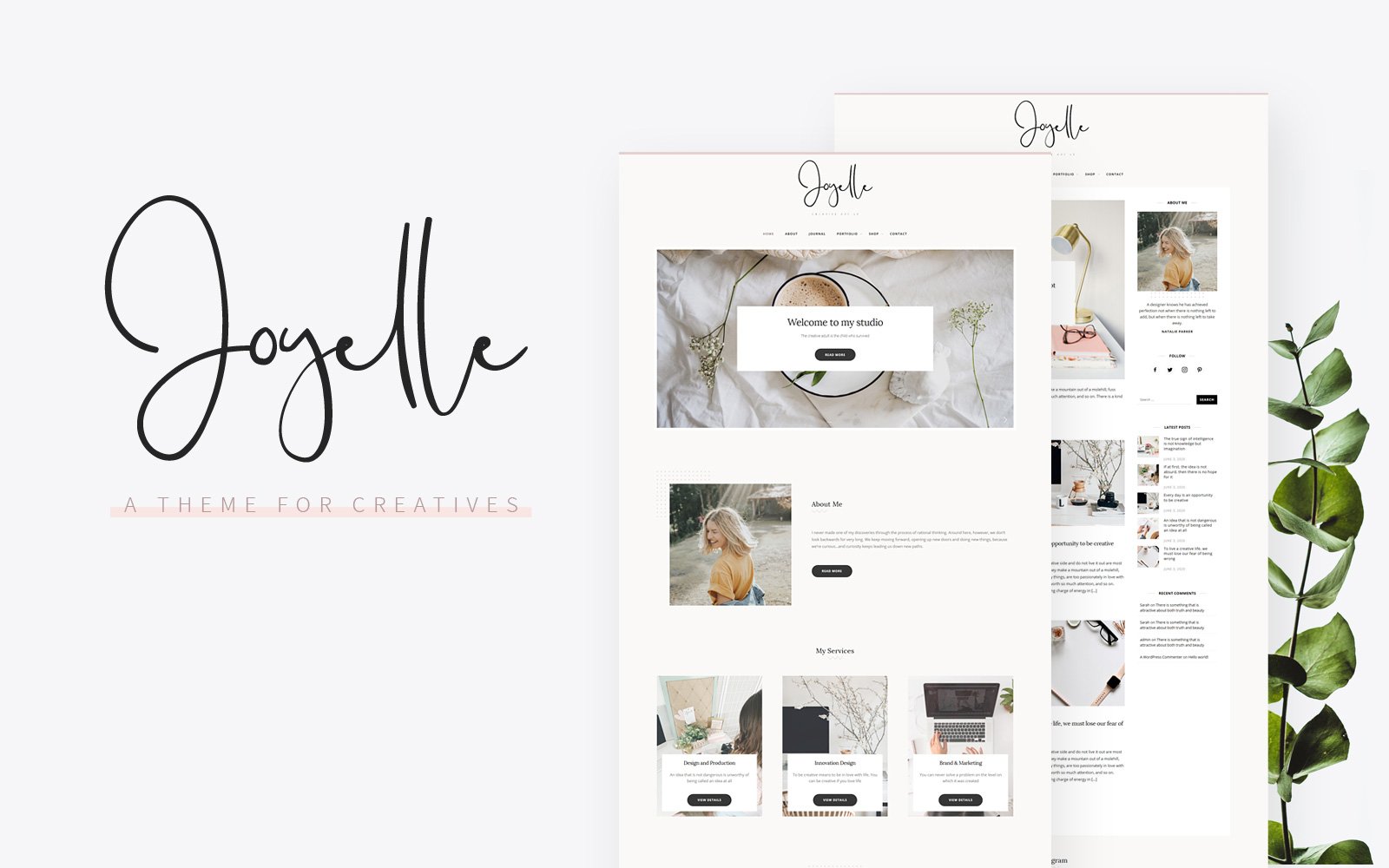 Template #104837 Blog Personal Webdesign Template - Logo template Preview