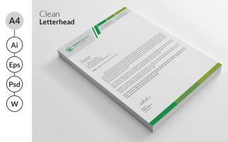 Clean Art Letterhead - Corporate Identity Template