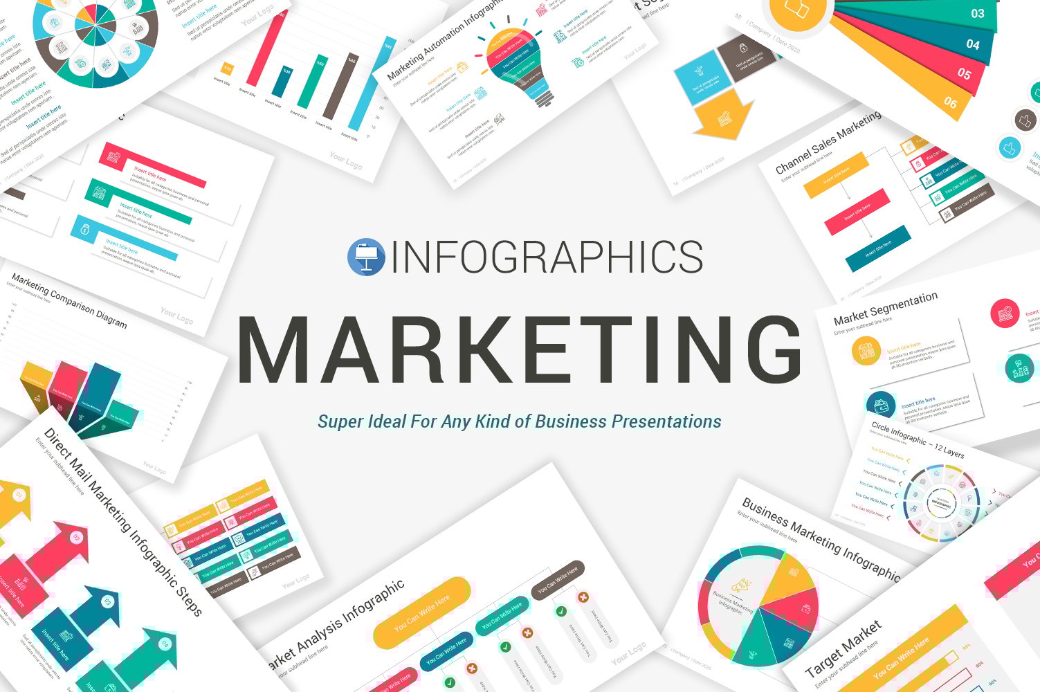 Marketing Infographics Pack Keynote Template
