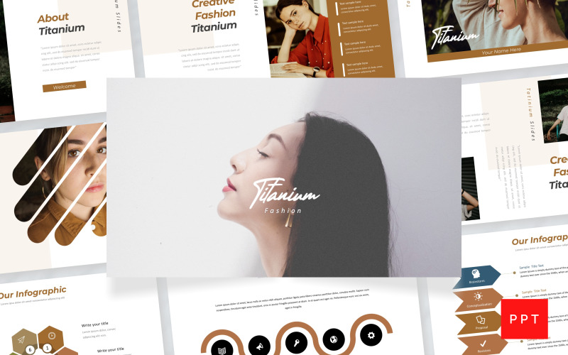 Titanium - Fashion PowerPoint template PowerPoint Template