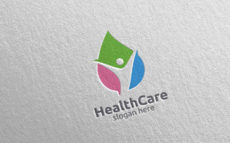 Water Drop Health Care Medical Concept 25 Logo Template
